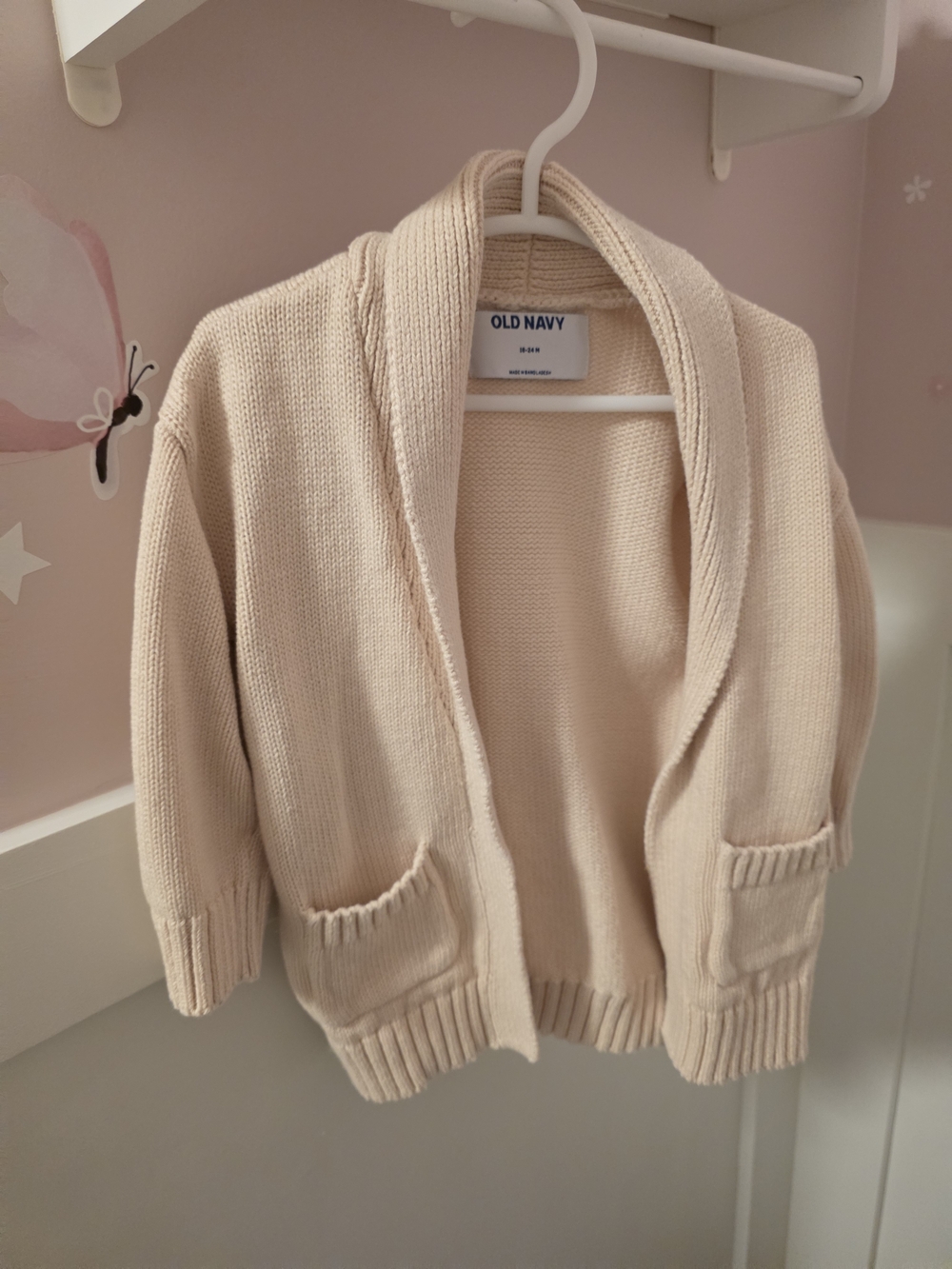 Old Navy Cream Cozy Knit Cardigan